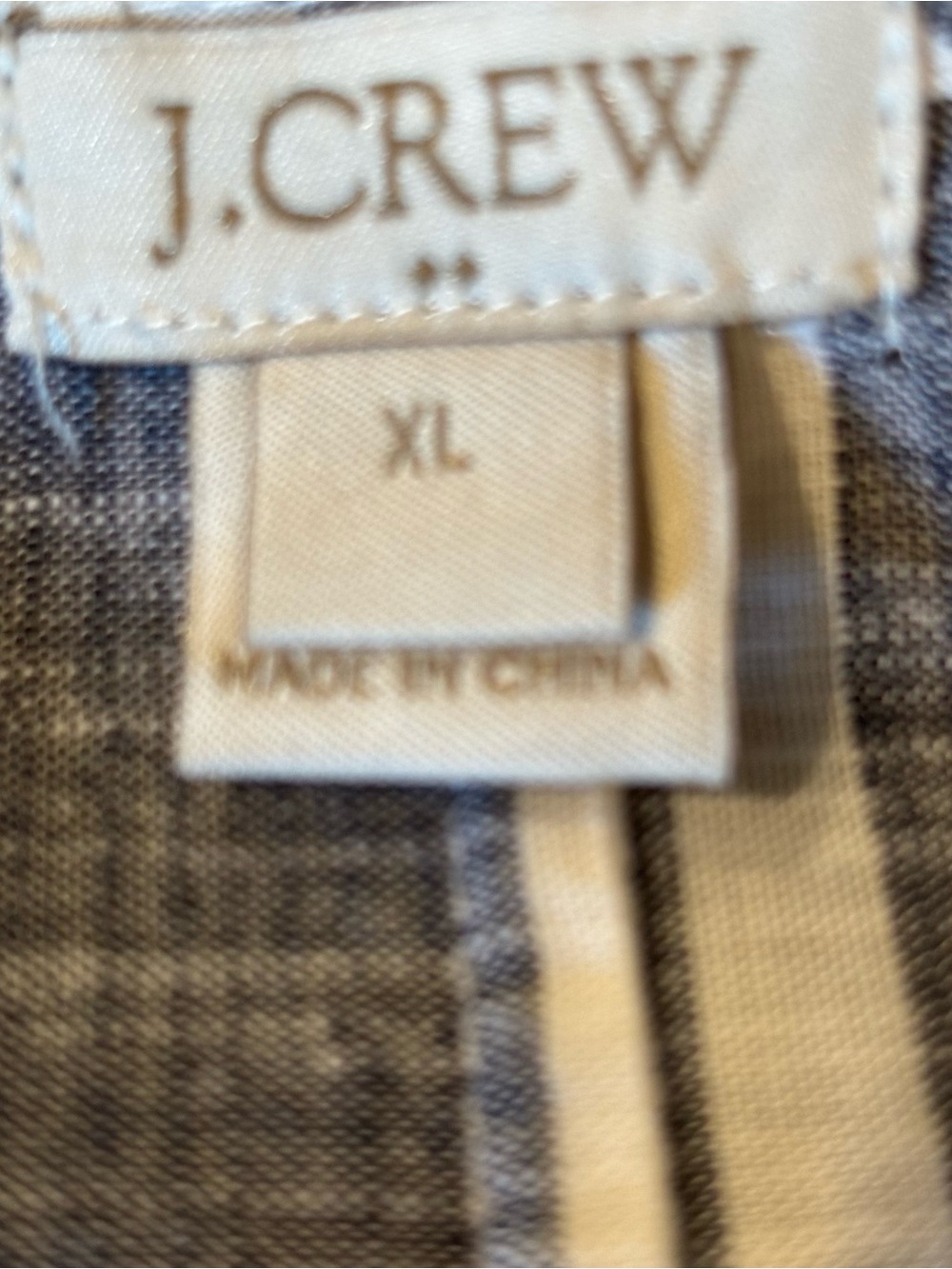 J Crew Factory Striped V-Neck PopOver Dress, XL, Casual Throw On, Day Dress - Picture 6 of 10